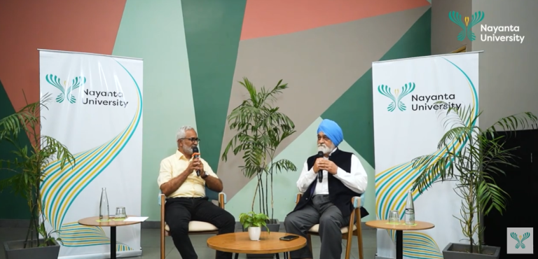 Dr D Parthasarathy with Montek Singh Ahluwalia