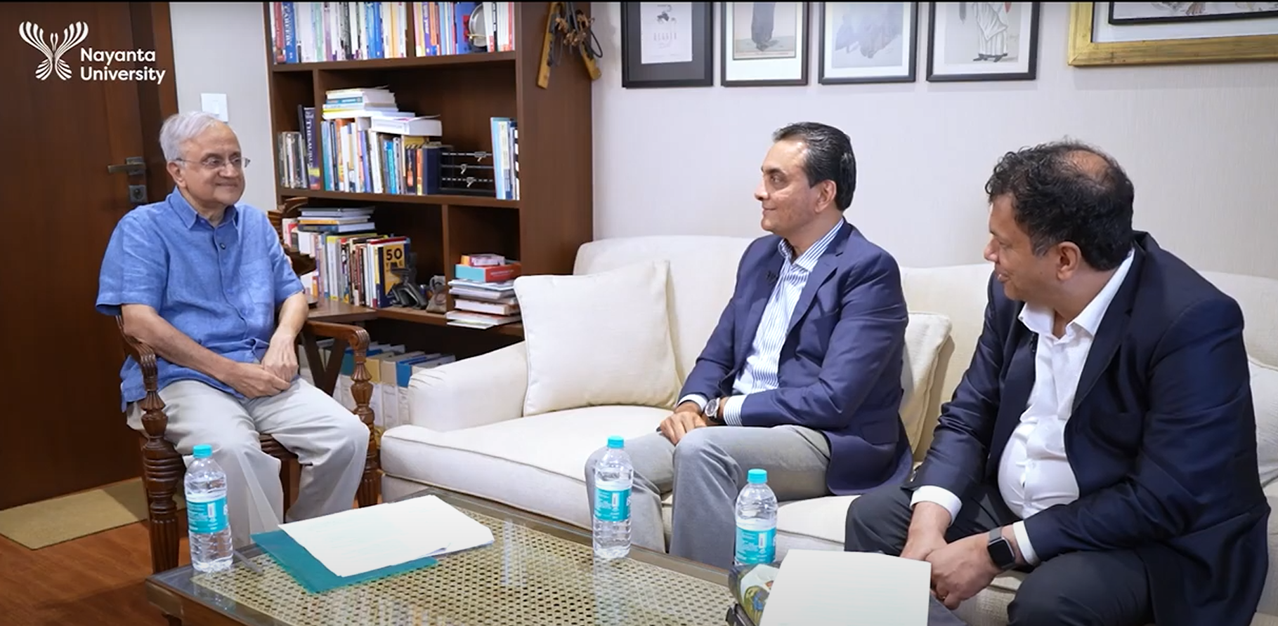 Ranjan Banerjee and Raj Dugar with Viral Doshi